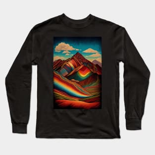 Rainbow Mountains Long Sleeve T-Shirt